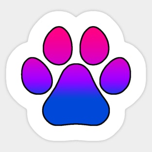 Bi Pride Paw Sticker